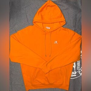 Champion Men's Bright Orange Hoodie